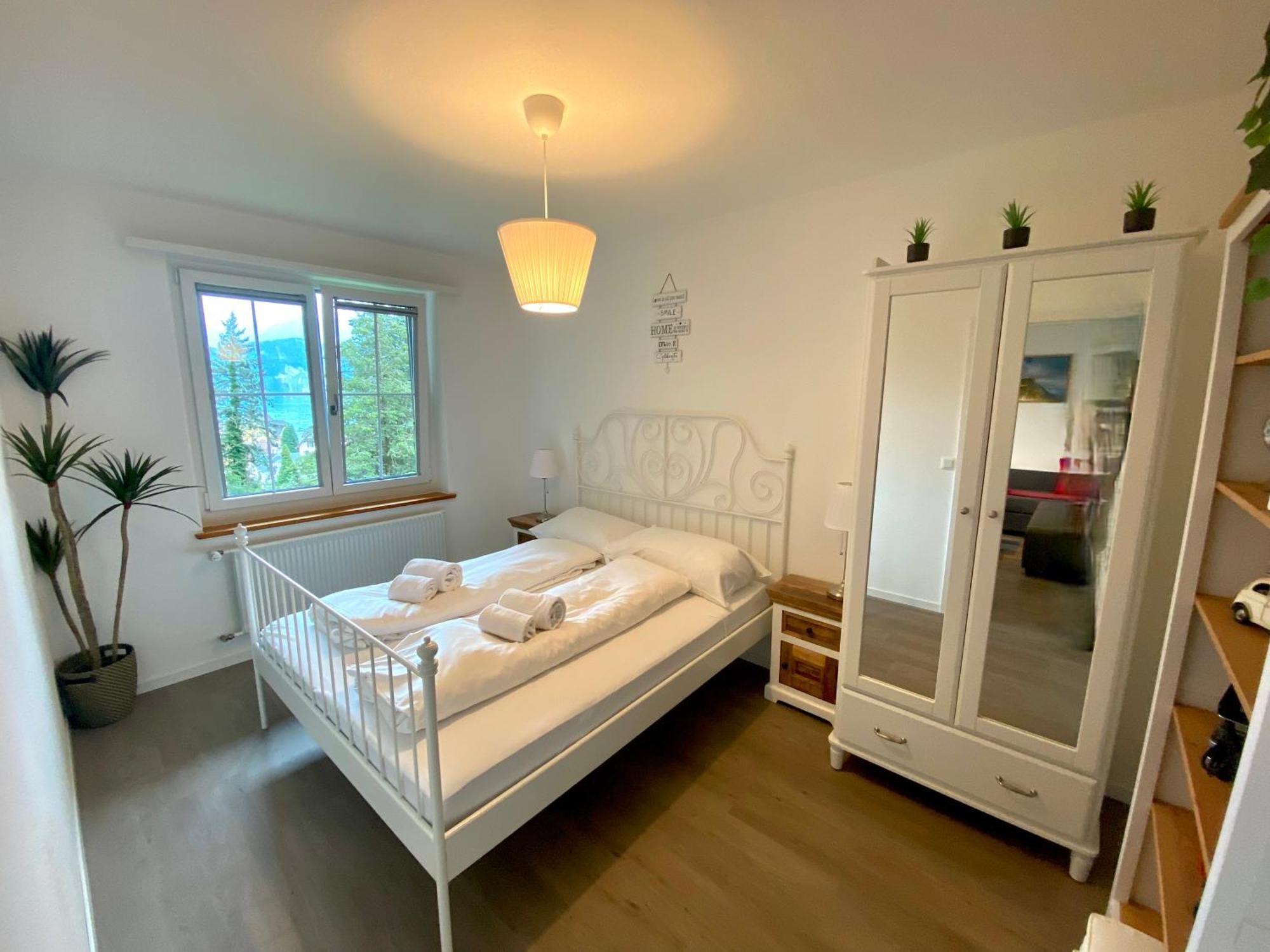 Beautiful Flat With Nice Lake And Mountain Views Weggis Dış mekan fotoğraf